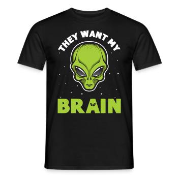 Alien, UFO, UAP, Space, Weltraum Flugobjekt - Männer T-Shirt - Schwarz - Vorne - AI Model Male 178 light (178cm)