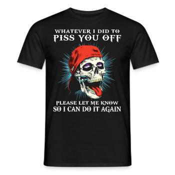 23F 0351 bk - Men's T-Shirt - black - Front - AI Model Male 178 light (178cm)