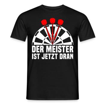 Lustige Darts und Dart Geschenke für Dartspieler - Männer T-Shirt - Schwarz - Vorne - AI Model Male 178 light (178cm)
