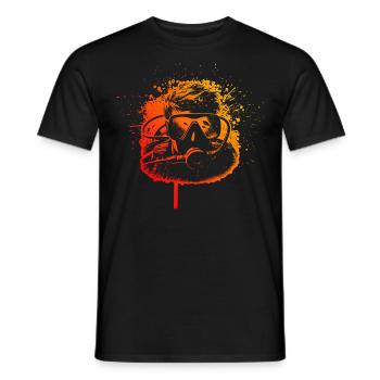 Plongée sous-marine Plongeur Plongée Hommes - T-shirt homme - noir - Devant - AI Model Male 178 light (178cm)