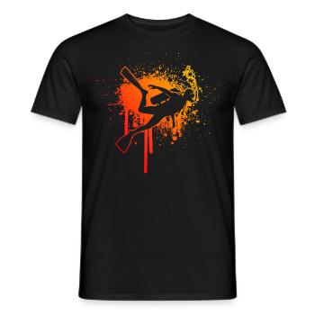 Free Dive Diver Femmes Plongée sous-marine - T-shirt homme - noir - Devant - AI Model Male 178 light (178cm)