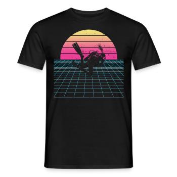 Scuba Diver Diver Plongée sous-marine Scuba Diver - T-shirt homme - noir - Devant - AI Model Male 178 light (178cm)