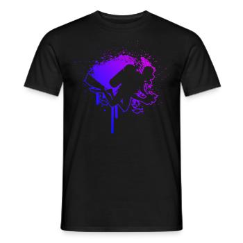 Plongeur Plongée sous-marine Plongeur Plongée sous-marine - T-shirt homme - noir - Devant - AI Model Male 178 light (178cm)