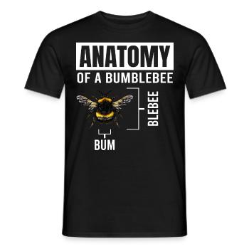 Science, Nerd, Physique, Étudiant, Blagues, Geek - T-shirt homme - noir - Devant - AI Model Male 178 light (178cm)