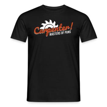 charpentier, charpentier, menuisier, charpentier, - T-shirt homme - noir - Devant - AI Model Male 178 light (178cm)