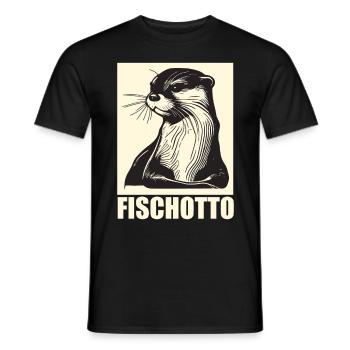 Otto Name, Fischotto Outfit zum Namenstag mit Name - Männer T-Shirt - Schwarz - Vorne - AI Model Male 178 light (178cm)