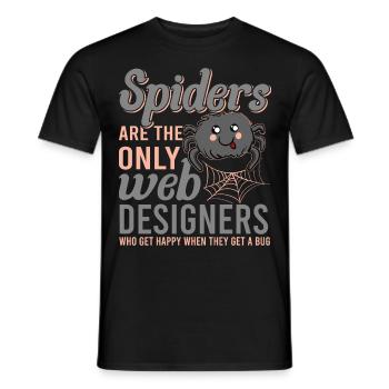 Tarentule Terrarium Amphibian Spider - T-shirt homme - noir - Devant - AI Model Male 178 light (178cm)