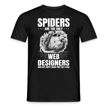 Tarentule Terrarium Amphibian Spider - T-shirt homme - noir - Devant - AI Model Male 178 light (178cm)