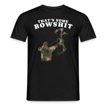 Bogensport Bogenschütze Bogenschießen Pfeil Bogen - Männer T-Shirt - Schwarz - Vorne - AI Model Male 178 light (178cm)