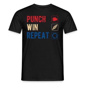 Boxen Martial Arts Boxing Box Club Boxer - Men's T-Shirt - black - Front - AI Model Male 178 light (178cm)