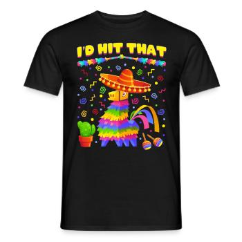 Drôle Meme Citation Taco Fête mexicaine, Fiesta Mexico - T-shirt homme - noir - Devant - AI Model Male 178 light (178cm)