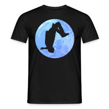 Parkour, Freerunning, Street Workout, Acrobatic - Männer T-Shirt - Schwarz - Vorne - AI Model Male 178 light (178cm)