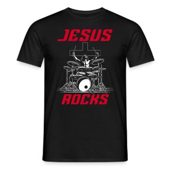 Rock 'n' Roll Music, Dancing, Concert, Festival - Men's T-Shirt - black - Front - AI Model Male 178 light (178cm)