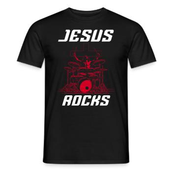 Batterie Batteurs Batteurs - T-shirt homme - noir - Devant - AI Model Male 178 light (178cm)