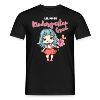Lil Miss Kindergarten Jour de remise des diplômes Girl - T-shirt homme - noir - Devant - AI Model Male 178 light (178cm)