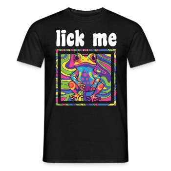 Psychedelic Acid Folk Trance Rock EDM Goa Rave - Men's T-Shirt - black - Front - AI Model Male 178 light (178cm)