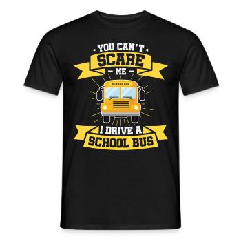 lustiges Busfahrer Schulbusfahrer Spruch Geschenk - Männer T-Shirt - Schwarz - Vorne - AI Model Male 178 light (178cm)