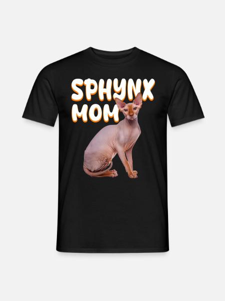 Sphynx Katten Moeder, Kattenliefhebber Naakte Kat - Heren T-shirt - zwart