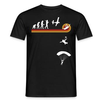 Skydive Freefly Fallschirmspringer Shirt Skydiving - Männer T-Shirt - Schwarz - Vorne - AI Model Male 178 light (178cm)