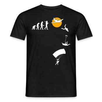 Skydive Freefly Fallschirmspringer Shirt Skydiving - Männer T-Shirt - Schwarz - Vorne - AI Model Male 178 light (178cm)