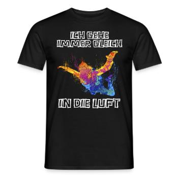 Skydive Freefly Fallschirmspringer Shirt Skydiving - Männer T-Shirt - Schwarz - Vorne - AI Model Male 178 light (178cm)