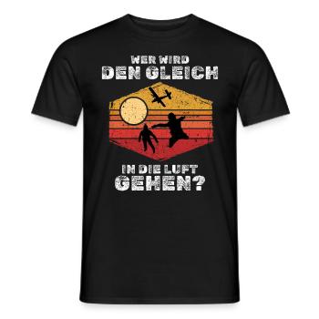 Skydive Freefly Fallschirmspringer Shirt Skydiving - Männer T-Shirt - Schwarz - Vorne - AI Model Male 178 light (178cm)
