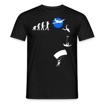 Skydive Freefly Fallschirmspringer Shirt Skydiving - Männer T-Shirt - Schwarz - Vorne - AI Model Male 178 light (178cm)