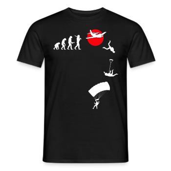 Skydive Freefly Fallschirmspringer Shirt Skydiving - Männer T-Shirt - Schwarz - Vorne - AI Model Male 178 light (178cm)