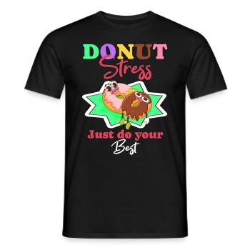 Groovy Testing Day School Outfits for All Classes - Men's T-Shirt - black - Front - AI Model Male 178 light (178cm)