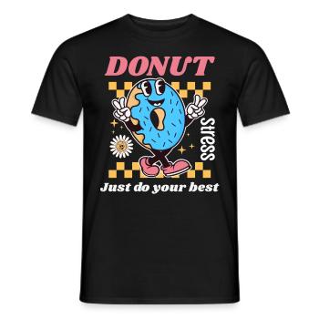 Groovy Testing Day School Outfits for All Classes - Men's T-Shirt - black - Front - AI Model Male 178 light (178cm)