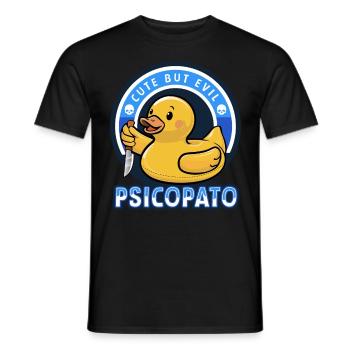 SÜSS ABER BÖSE: PSYCHOPAT Halloween Creepy Horror - Männer T-Shirt - Schwarz - Vorne - AI Model Male 178 light (178cm)