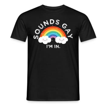 Gender Lesben, Schwule, Trans, Queer Regenbogen - Männer T-Shirt - Schwarz - Vorne - AI Model Male 178 light (178cm)
