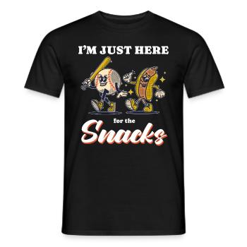 Plaisir patriotique : hot-dogs et baseball du 4 juillet - T-shirt homme - noir - Devant - AI Model Male 178 light (178cm)