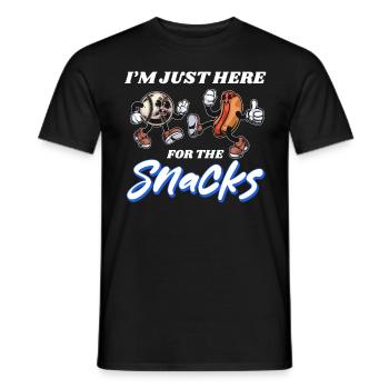 Plaisir patriotique : hot-dogs et baseball du 4 juillet - T-shirt homme - noir - Devant - AI Model Male 178 light (178cm)
