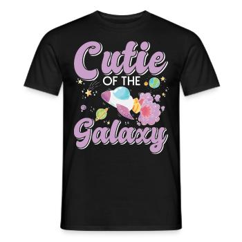 Galactique mignon : "Mignonne de la Galaxie Girl, Fille - T-shirt homme - noir - Devant - AI Model Male 178 light (178cm)