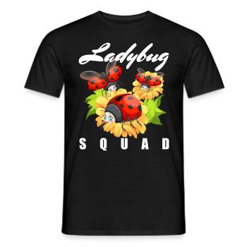 Funny Ladybug Perfect for Women and Girls - Men's T-Shirt - black - Front - AI Model Male 178 light (178cm)