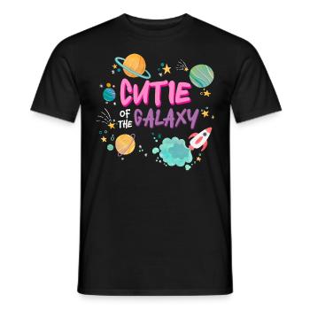 Mignonne de la galaxie ! Jolie Fille, Enfants, Bébé Fille - T-shirt homme - noir - Devant - AI Model Male 178 light (178cm)