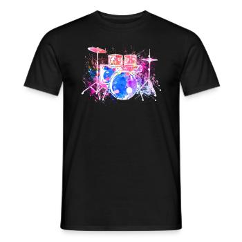 Batterie Batteurs Batteurs - T-shirt homme - noir - Devant - AI Model Male 178 light (178cm)