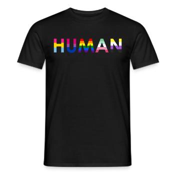 Gender Lesben, Schwule, Trans, Queer Regenbogen - Männer T-Shirt - Schwarz - Vorne - AI Model Male 178 light (178cm)