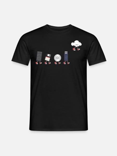 IT Geek, PC Zubehör Speichergeräte Evolution - Mænd T-shirt - sort