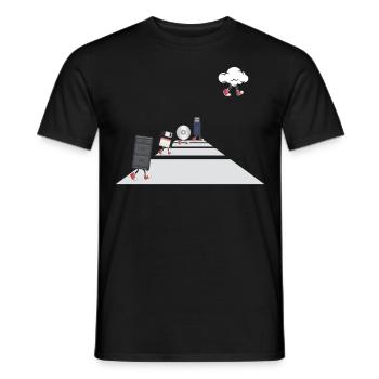 IT Geek, PC Accessories Storage Devices Evolution - Men's T-Shirt - black - Front - AI Model Male 178 light (178cm)