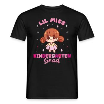 Lil Miss Kindergarten Jour de remise des diplômes Girl - T-shirt homme - noir - Devant - AI Model Male 178 light (178cm)