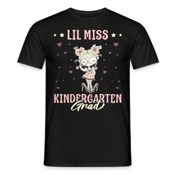 Lil Miss Kindergarten Jour de remise des diplômes Girl - T-shirt homme - noir - Devant - AI Model Male 178 light (178cm)