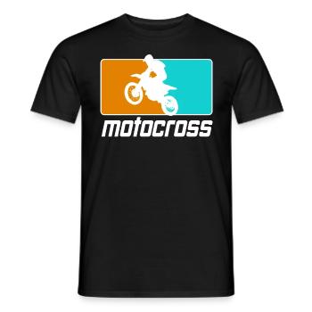 Motocross Enduro Moto Supermoto - T-shirt homme - noir - Devant - AI Model Male 178 light (178cm)