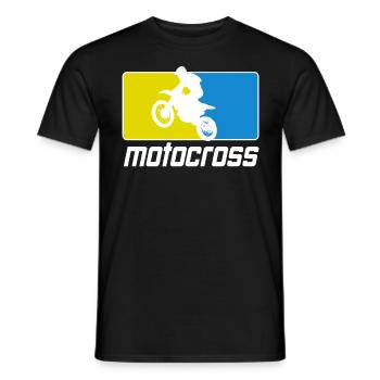 Motocross Enduro Moto Supermoto - T-shirt homme - noir - Devant - AI Model Male 178 light (178cm)