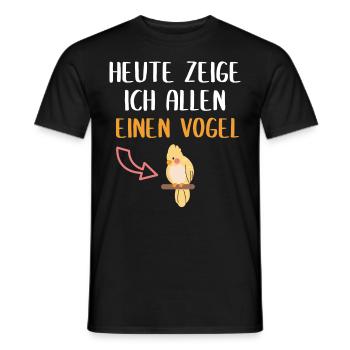 Oiseau pour les farceurs et les amateurs d’humour nerd - T-shirt homme - noir - Devant - AI Model Male 178 light (178cm)