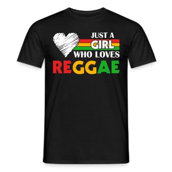 Rastafari Girl, Festival Rasta Jamaika Reggae - Männer T-Shirt - Schwarz - Vorne - AI Model Male 178 light (178cm)