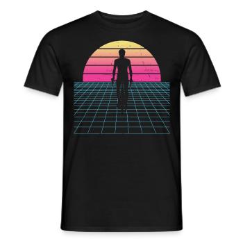 VTT Vélo Vélo Hommes Cyclistes - T-shirt homme - noir - Devant - AI Model Male 178 light (178cm)