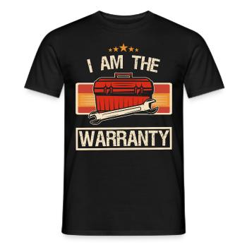 Je suis la garantie Électricien de chantier, Artisan - T-shirt homme - noir - Devant - AI Model Male 178 light (178cm)
