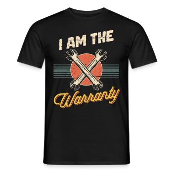 Je suis la garantie Électricien de chantier, Artisan - T-shirt homme - noir - Devant - AI Model Male 178 light (178cm)